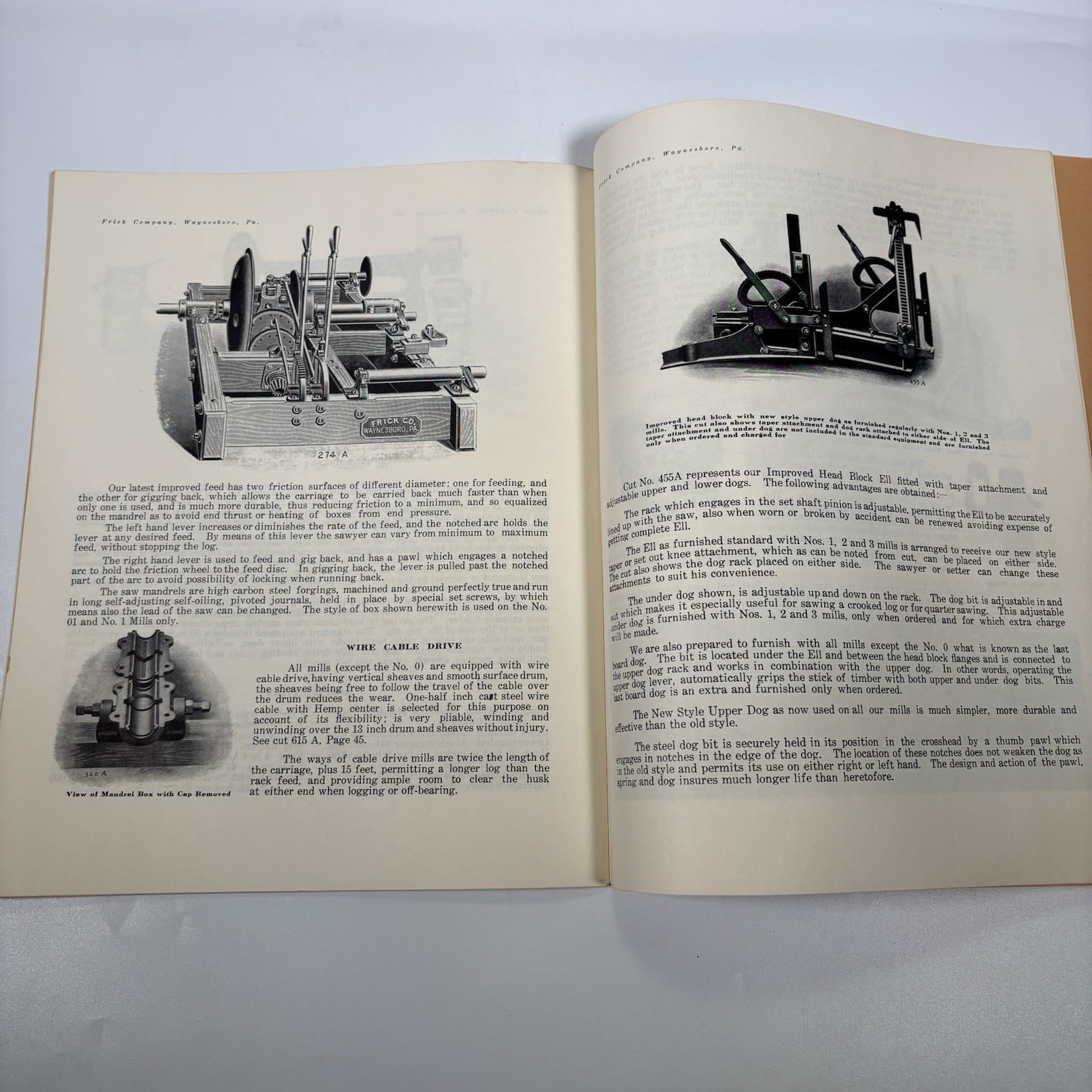 Vintage Frick Company Train Engines Threshing Saw Mill Machinery Catalog Reprint