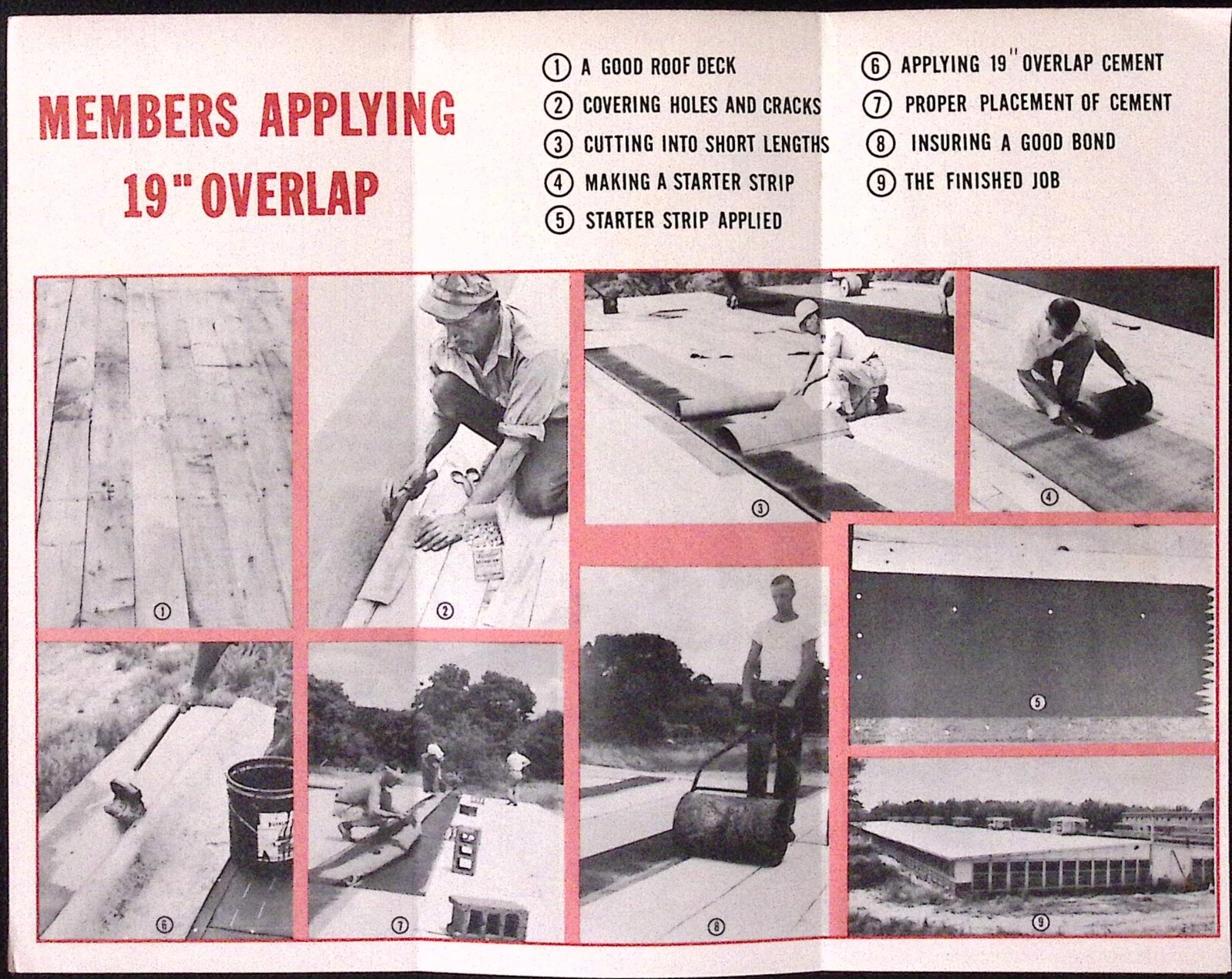1950 Eastern States Farmers Insurance How to Apply 19&Prime; Roll Roofing Brochure
