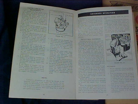 2 Vintage Clinton 4 Cycle Engine Manual 1954 Clinton Engines Service Directory