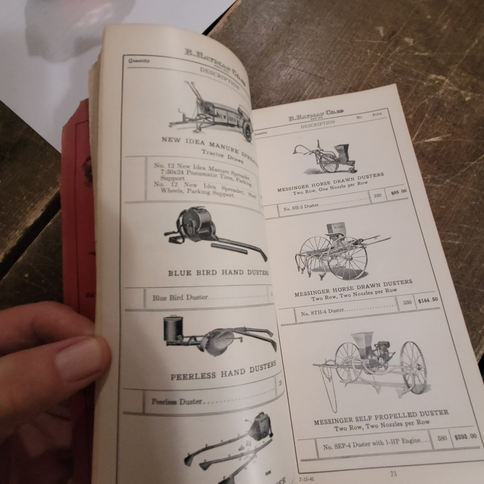 RARE Tractors Parts Price Catalog Agricultural Implements & Tools B. HAYMAN CO.