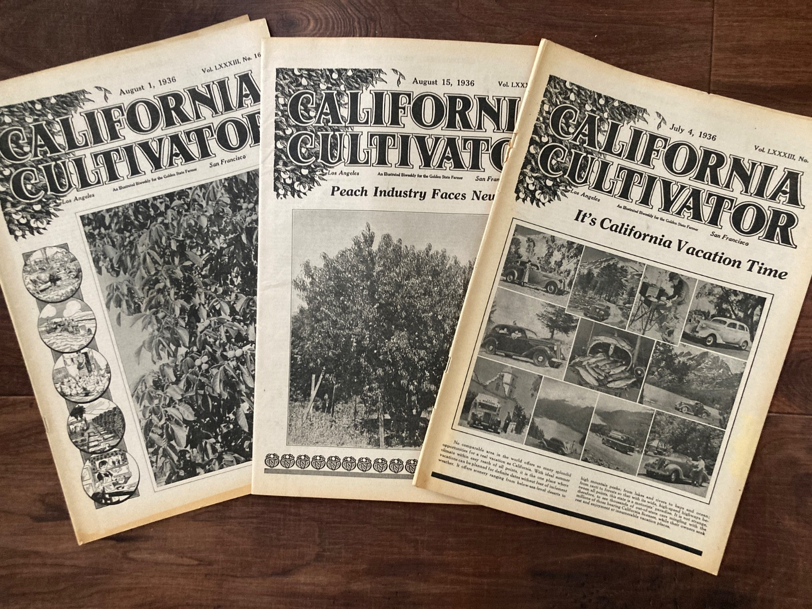 California Cultivator Agricultural Newspaper 1936 Biweekly Lot of 23 VHTF
