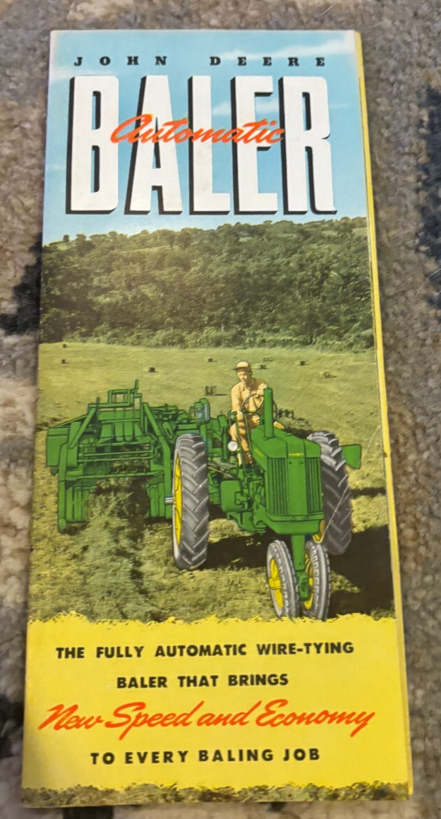 John Deere Baler For 1953 Brochure FCCA