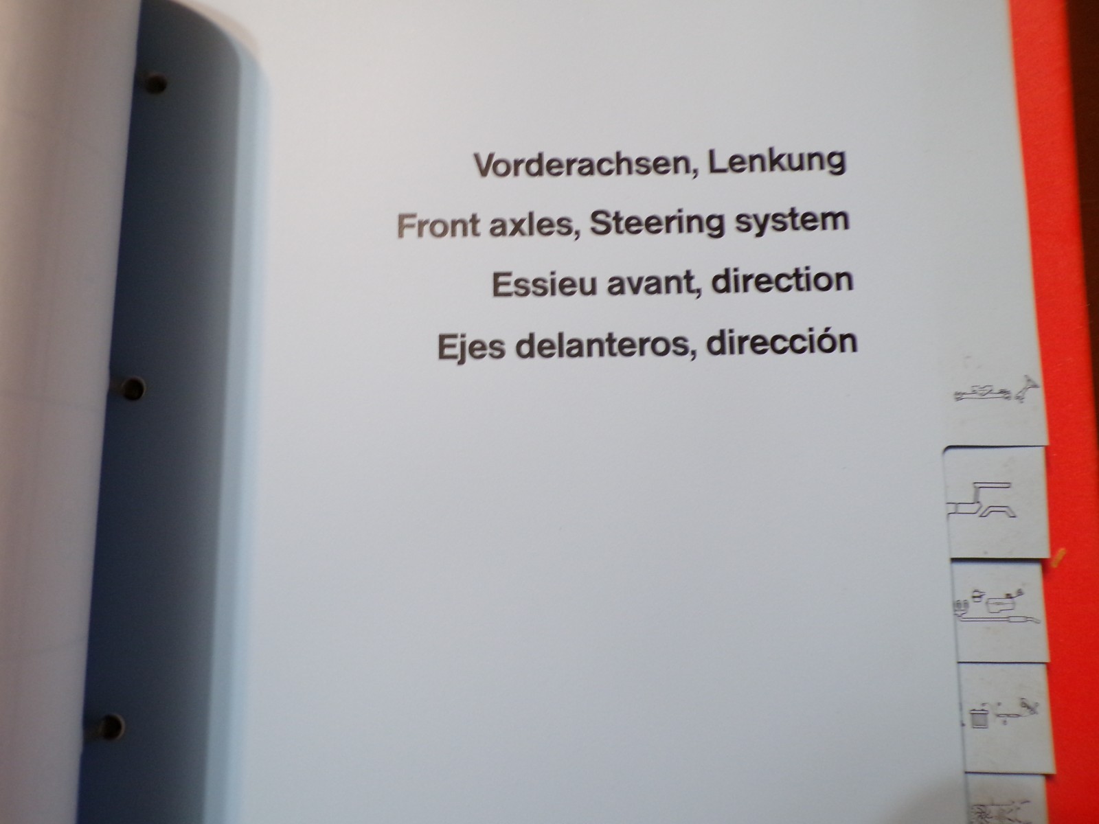 Duetz Tractors Flat-Rate Manual 1985, printed in Danish-English-French-Spanish