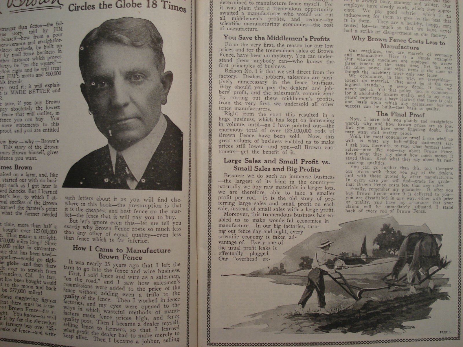 CATALOG BROWN FENCE & GATES DECEMBER 1919 CLEVELAND OHIO