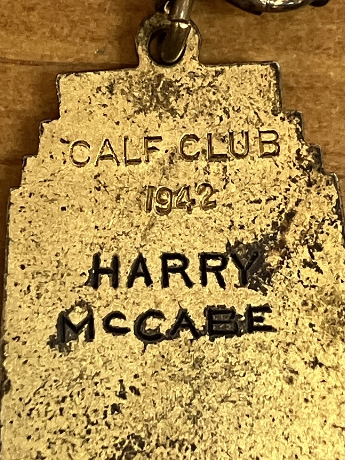 1942 Calf Club Indiana Livestock Breeders Cattle Sterling Silver Gold Tone