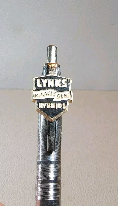 Vintage Advertising Pen ~ Lynks Miricale Gene Hybrid ~ Marshalltown, Iowa. AP-11