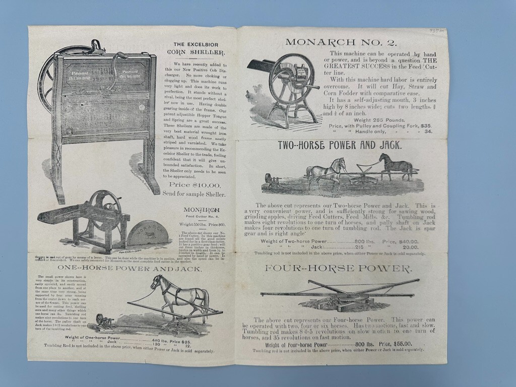 c 1900 Lehr Agricultural KETTLE CALDRON Cultivator Farm Advertising FREMONT OH