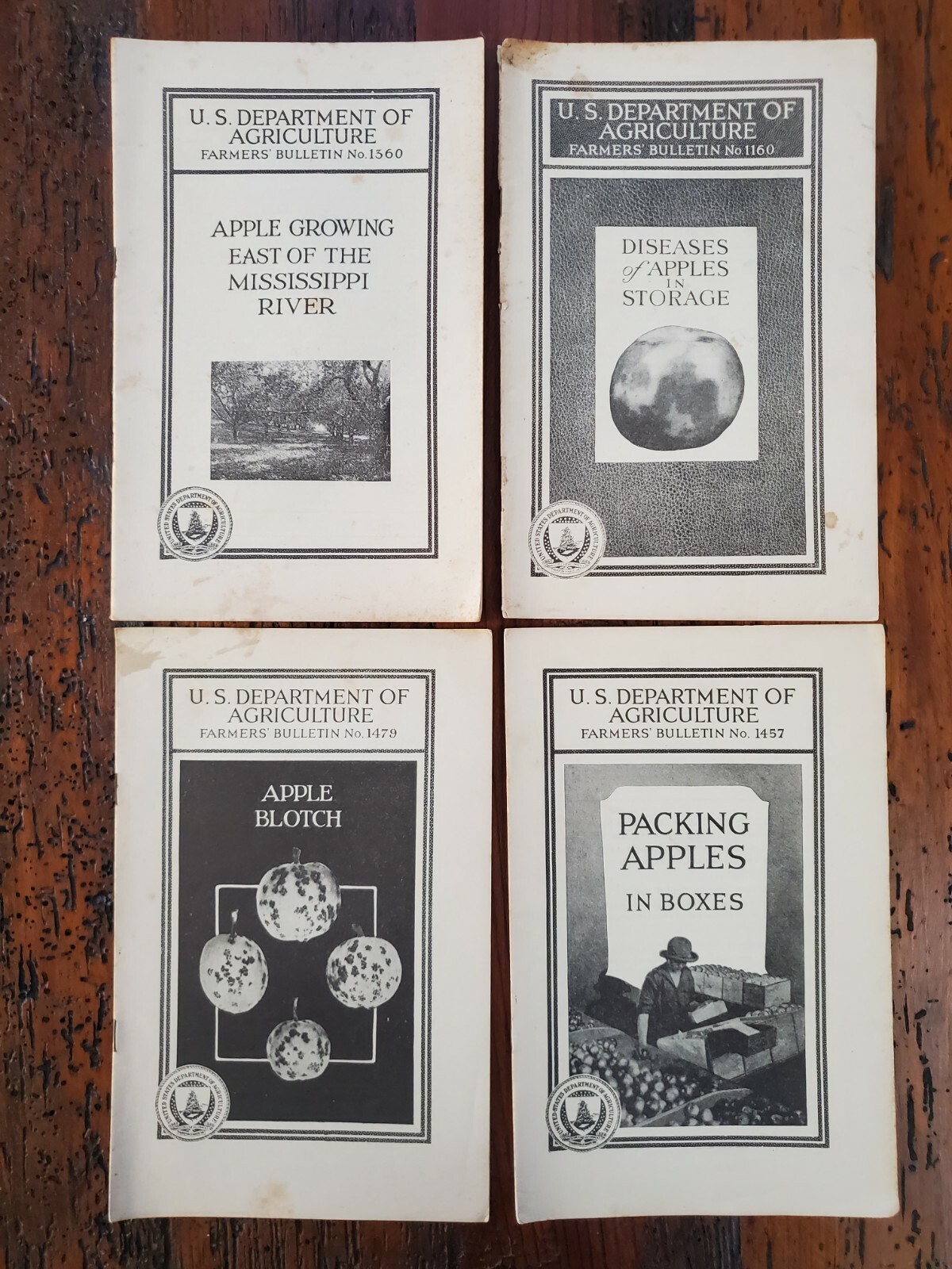 US Vintage Department of Agriculture Farmers Bulletin Lot of 4 Different (DA14)
