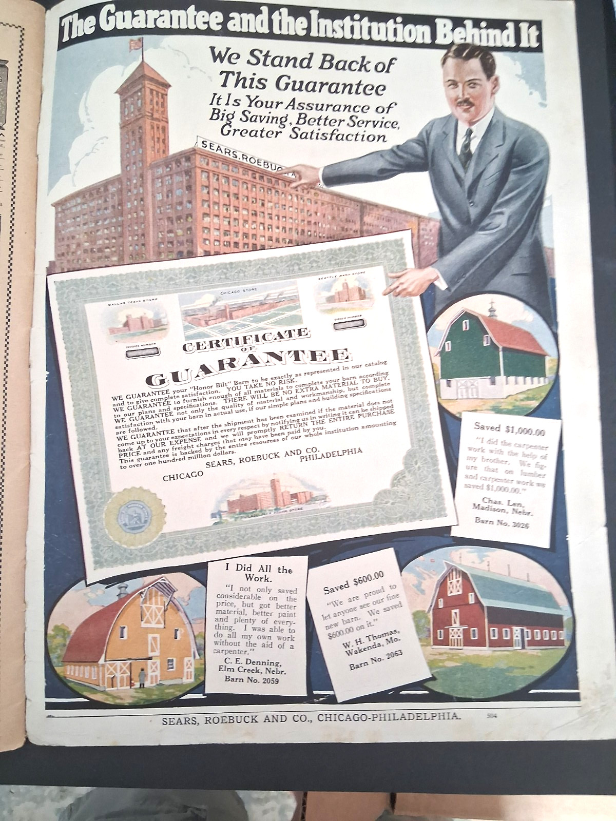 1925 Sears Honor Bilt Barn Catalog Modern Farm Buildings Complete Gothic Roof