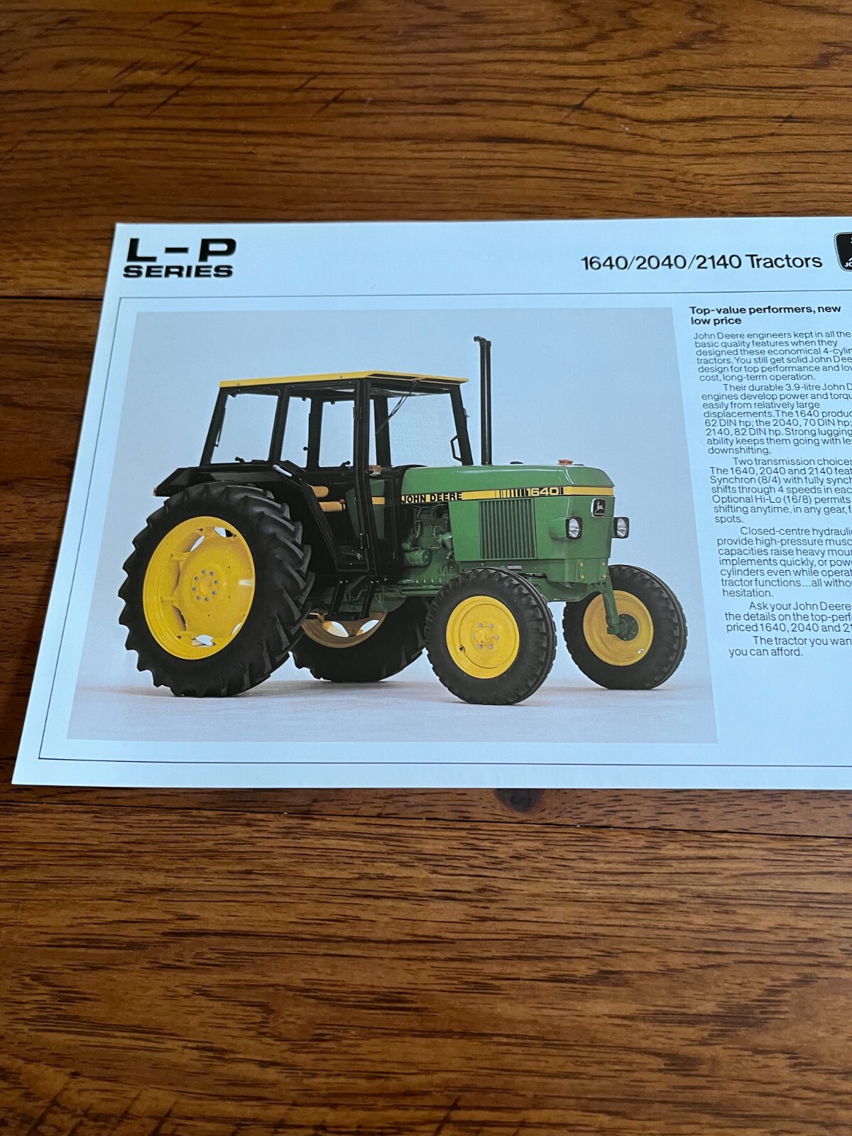 John Deere Tractors 1640 2040 2140 Tractor For English Brochure AMIL21 ver6