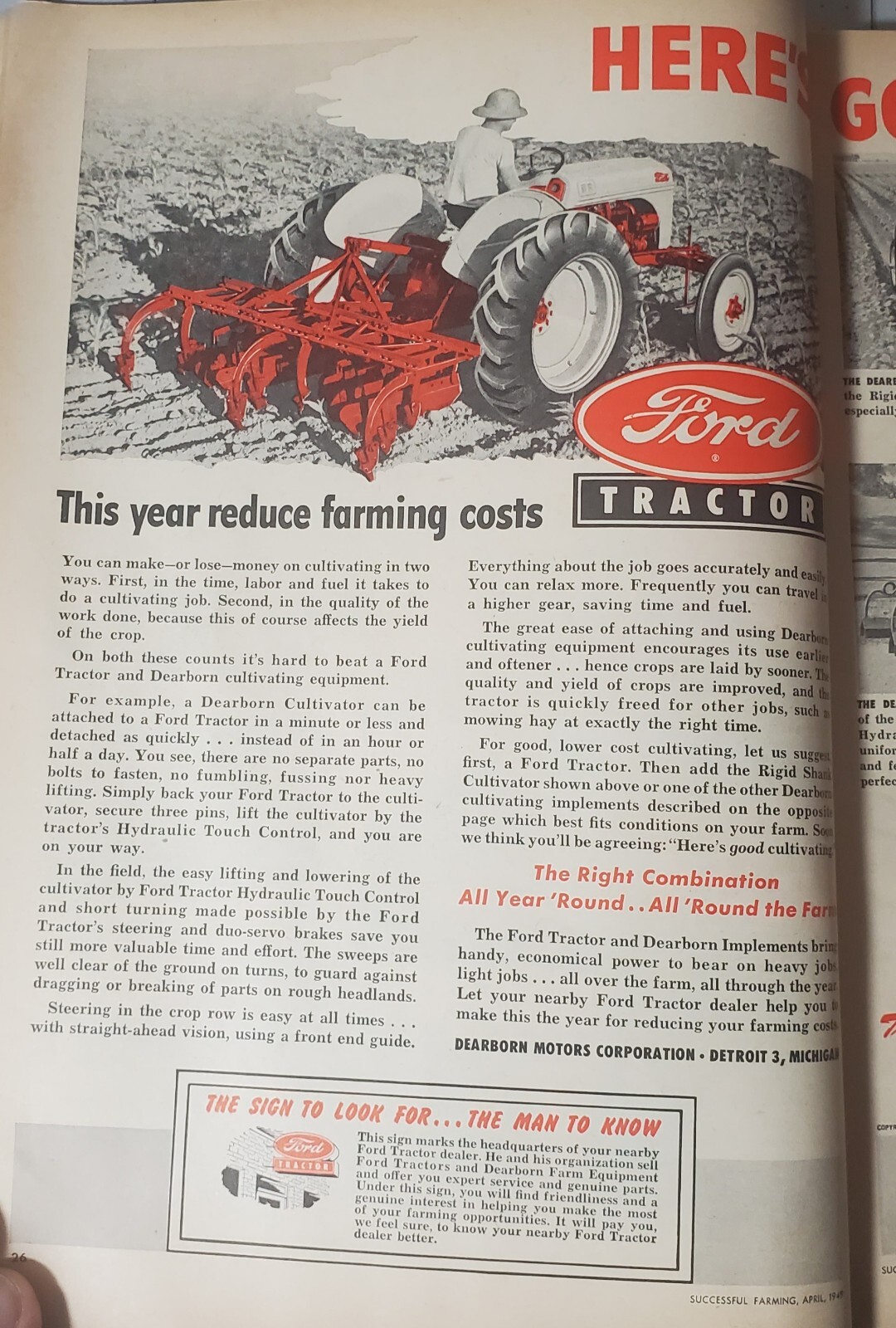 Successful Farming Magazine April 1949 Original
