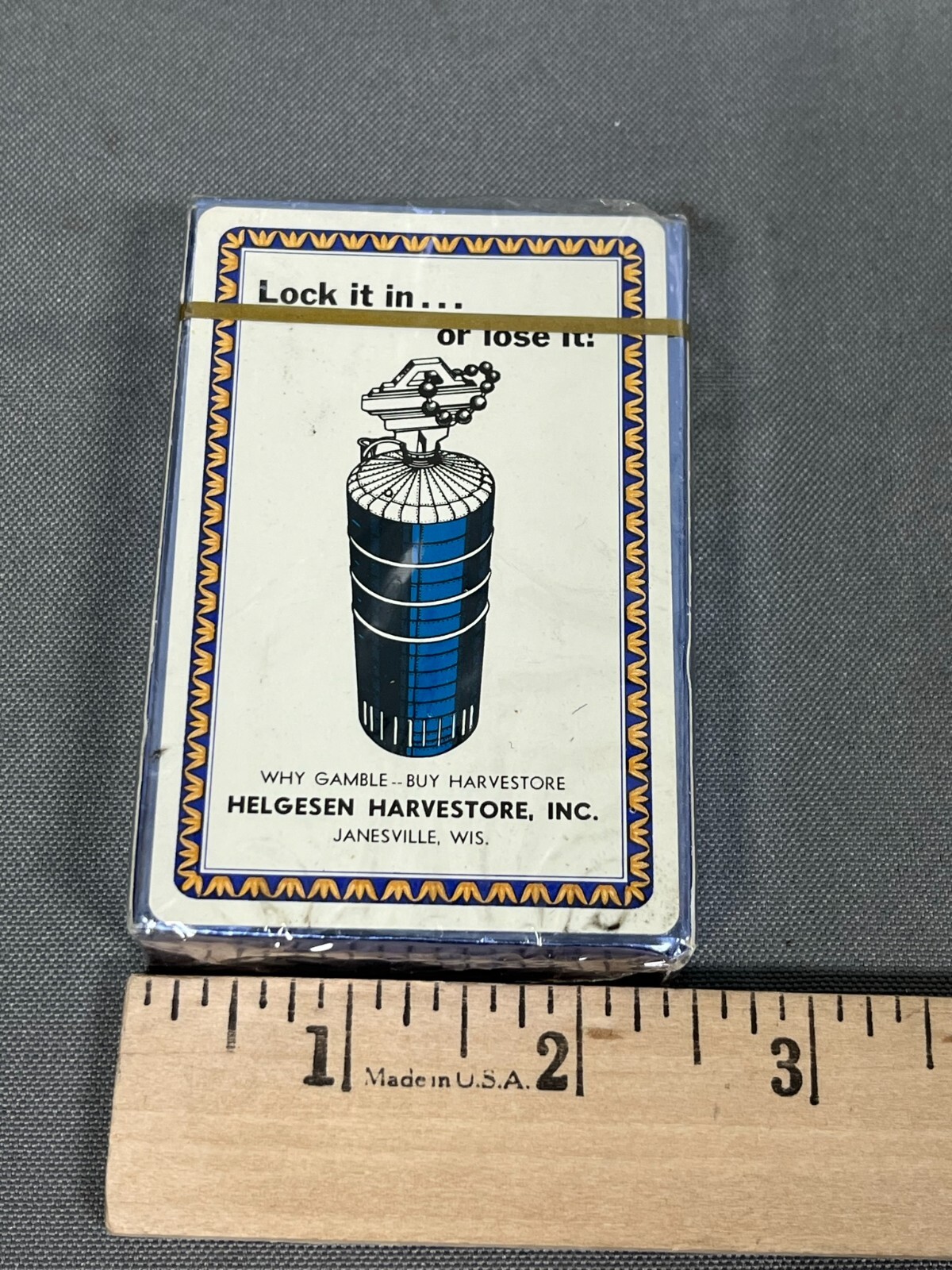Harvestore Silo JANESVILLE, WI HELGESEN Playing Card Full Deck Vintage AO Smith