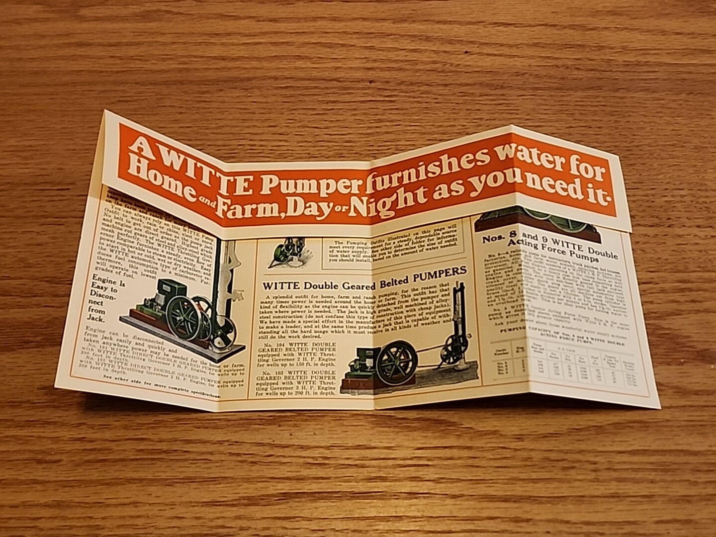 Witte Engine Works Pumpers For Farm And Home Engines Kansas City MO