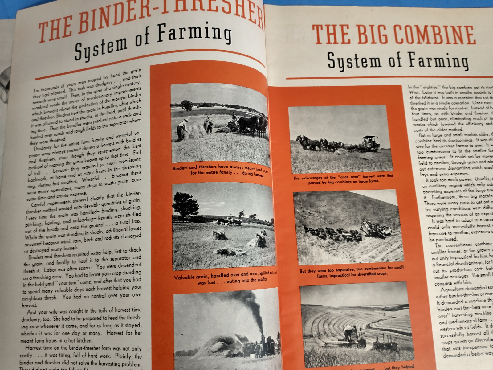 ALLIS CHALMERS HARVESTER ALL CROP TRACTOR 1938 BROCHURE ORIGINAL FARM