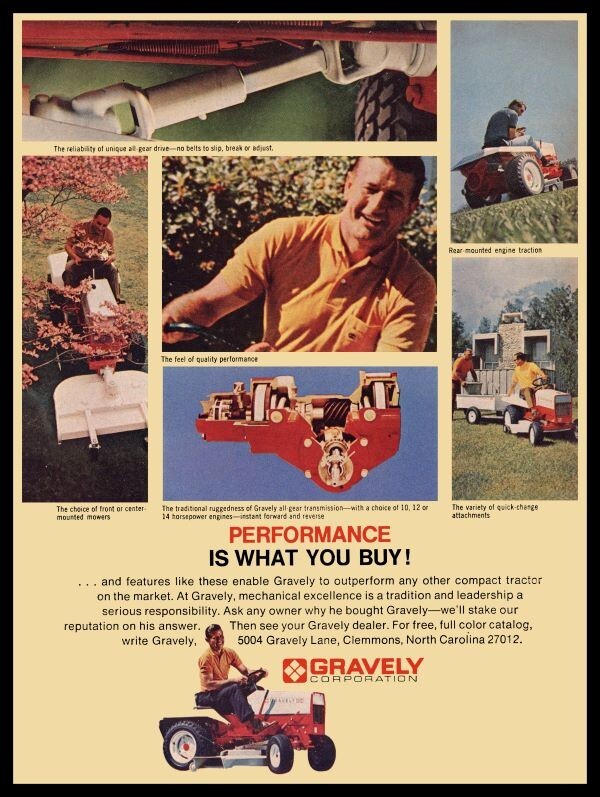 1969 Gravely Lawn, Garden Tractor NEW METAL SIGN: 12×16 Ships Free