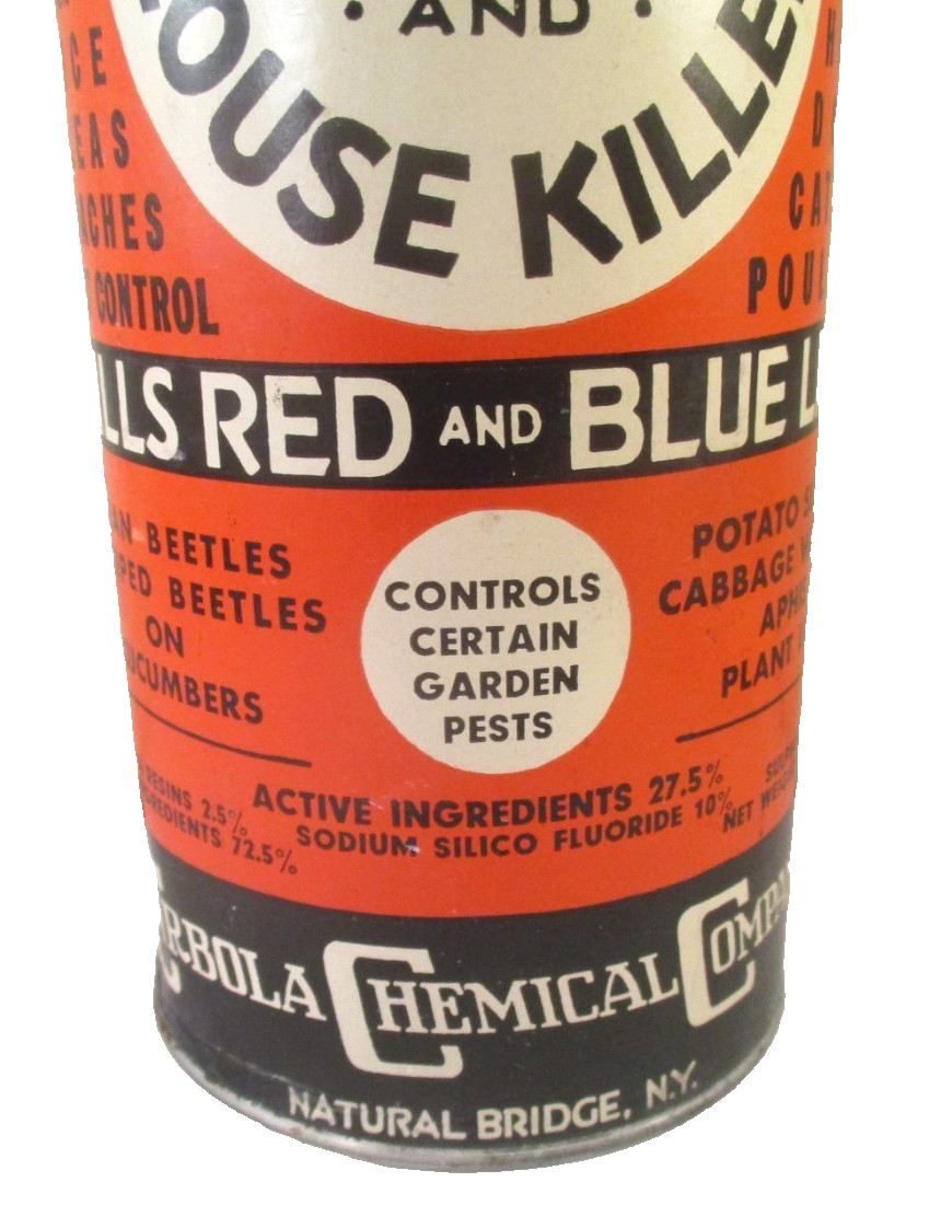 Vintage CARBOLA CHEMICAL CO GARDEN SPRAY & LOUSE KILLER 1 LB CAN Appears Full