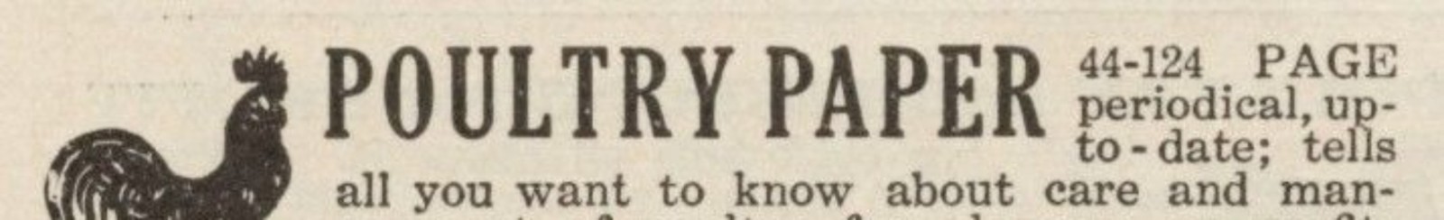 Poultry Advocate Poultry Paper Vintage Print Ad 1917 Syracuse NY u Original