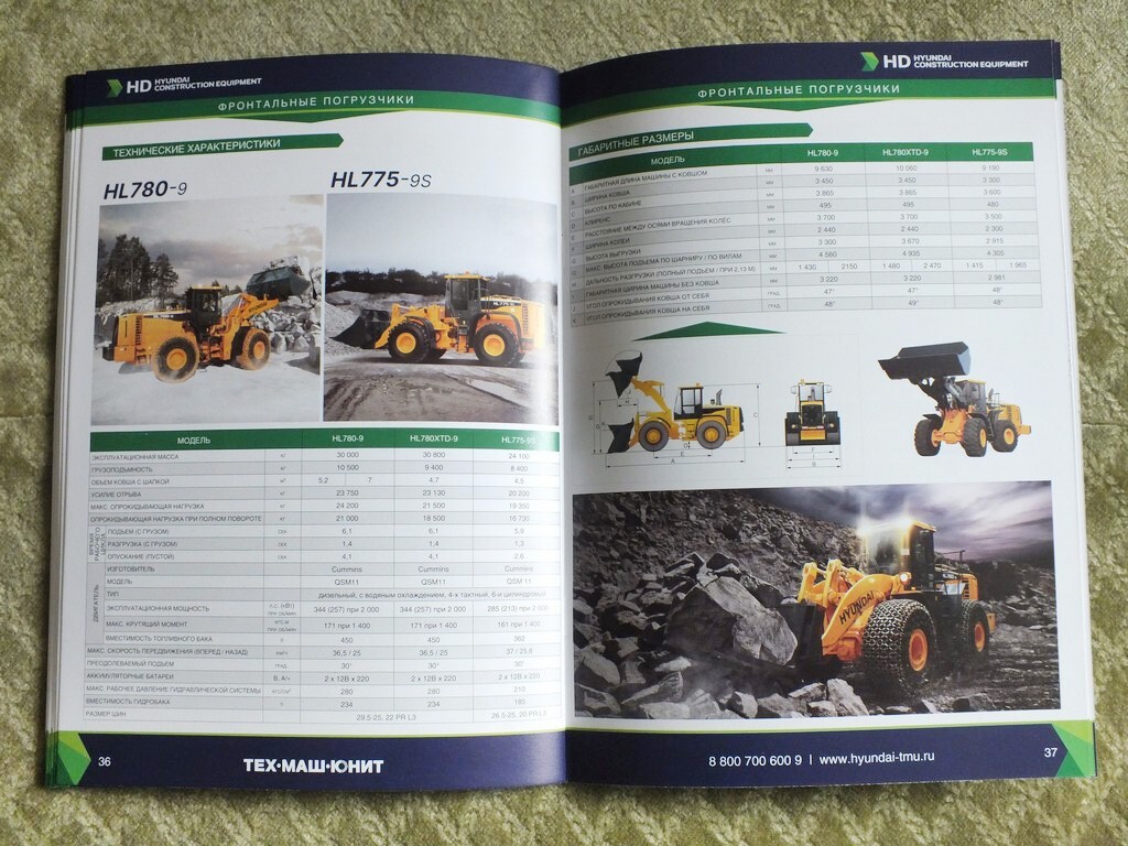 HYUNDAI Mining & Construction Equipment Loader Bulldozer Excavator Brochure 2025