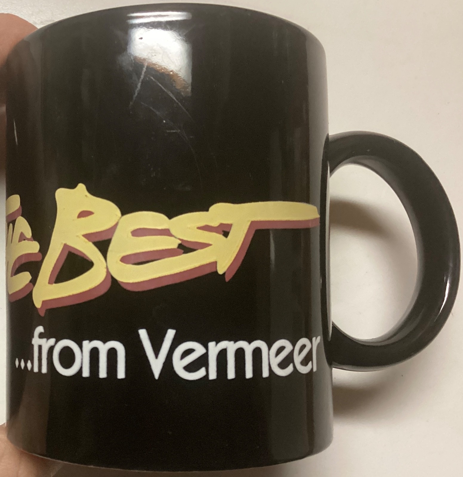 Expect the Best From Vermeer Manufacturing Black Ceramic Mug USE Heavy Equipment