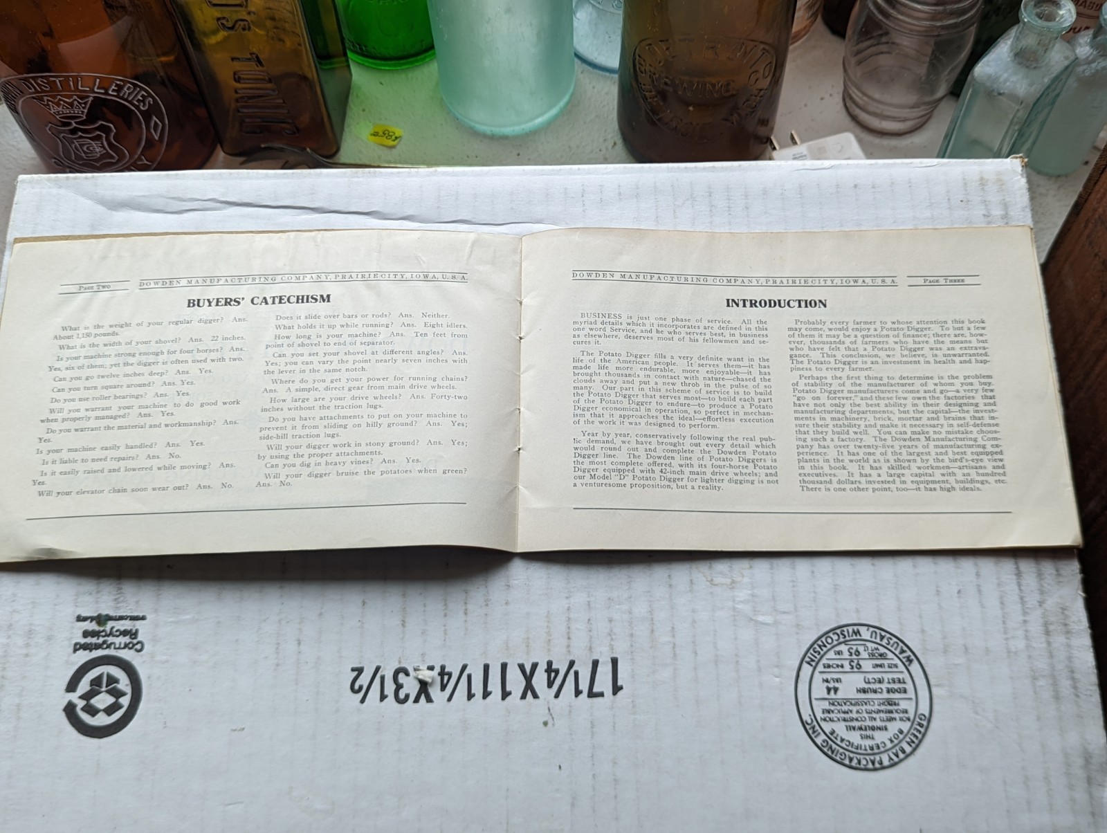 Dowden Digger Catalog Prairie City Marshalltown Iowa Advertising Ketchum Gaston