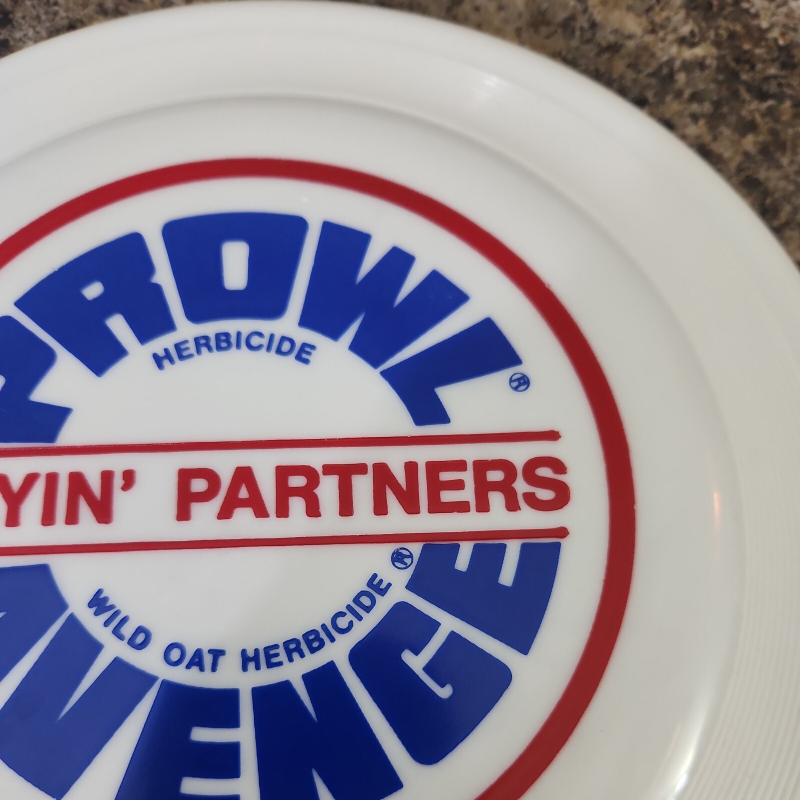 Vtg Wham-O Frisbee 1975 Prowel Herbicide Avenge Wild Oat Farming BASF
