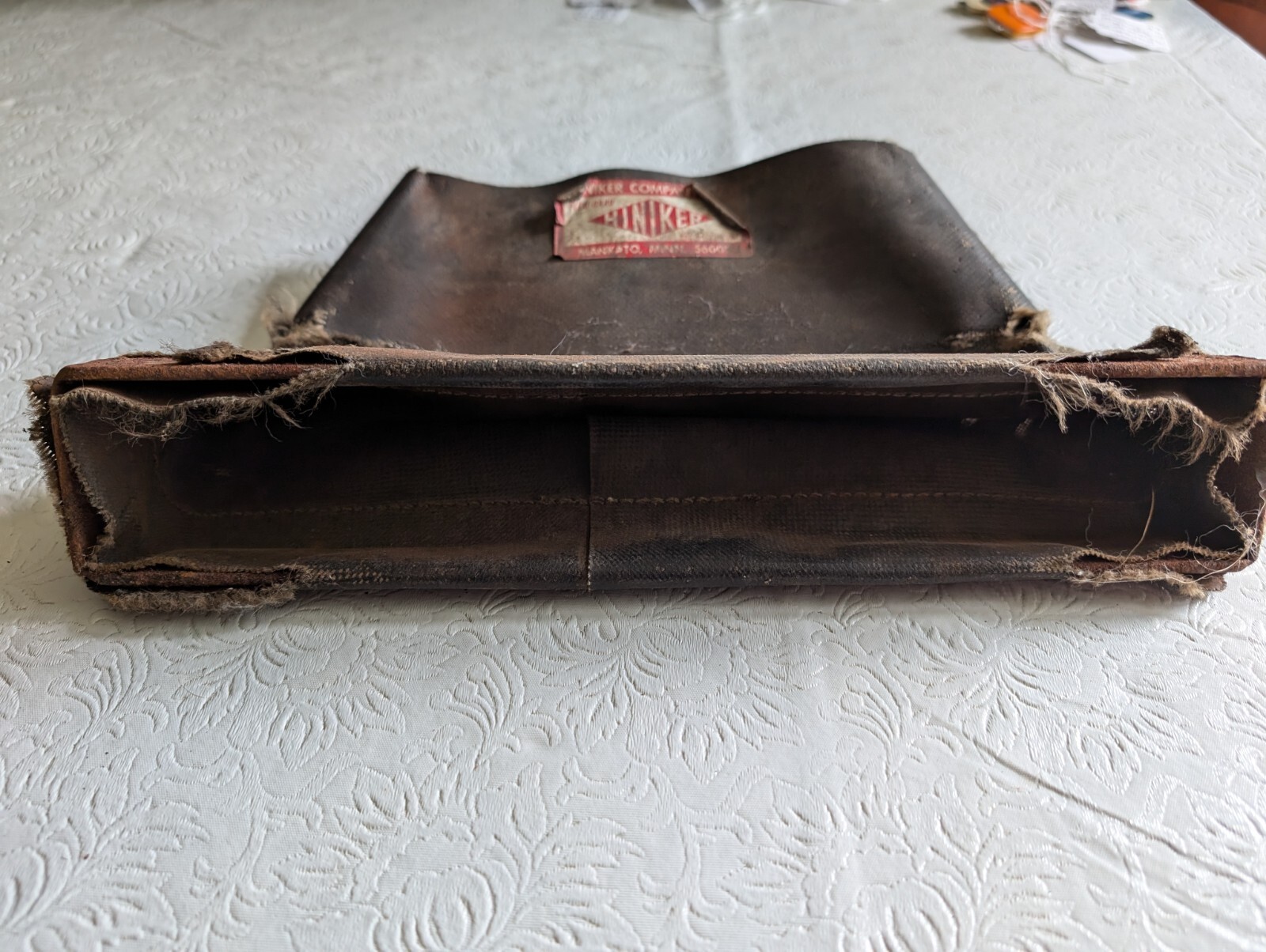 Vintage Hiniker Leather Seed Agriculture Cover