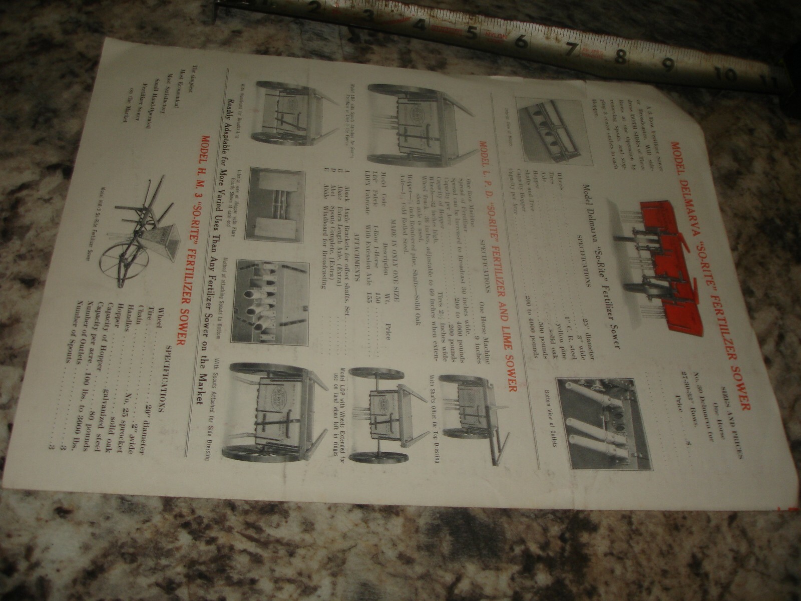 Vintage A.B. Farquhar co fertilizer lime sowers ad brochure Old antique