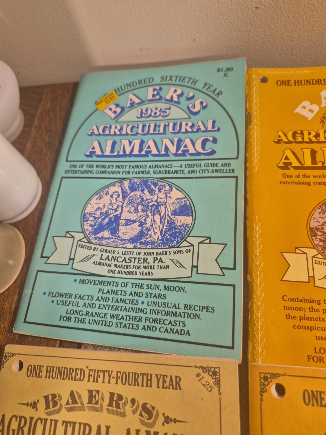 Vtg 8 John Baer&rsquo;s Sons Agricultural Almanac Lancaster PA Farmers Almanac