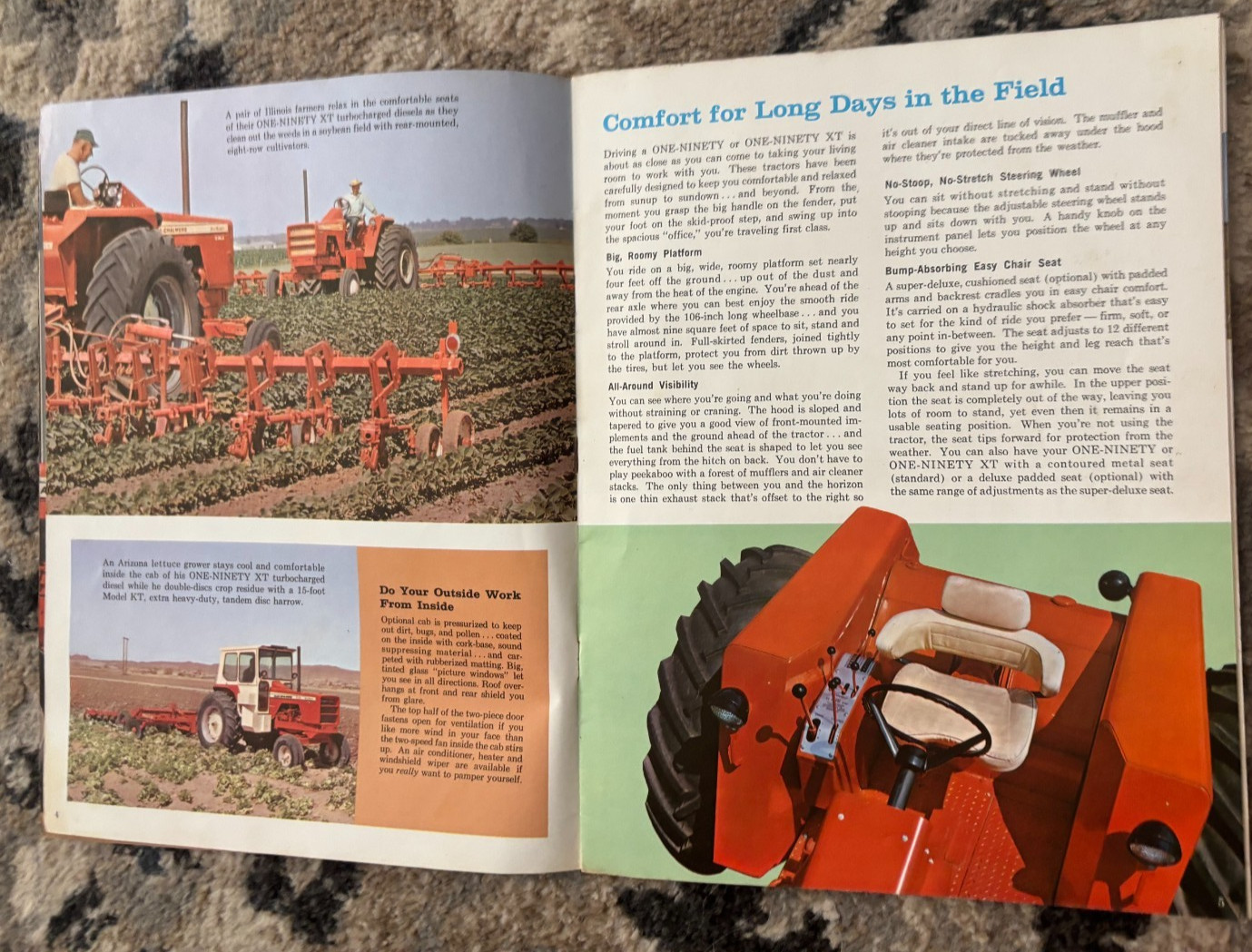 Allis Chalmers 190 190XT Tractor For 1966 Brochure DCPA26
