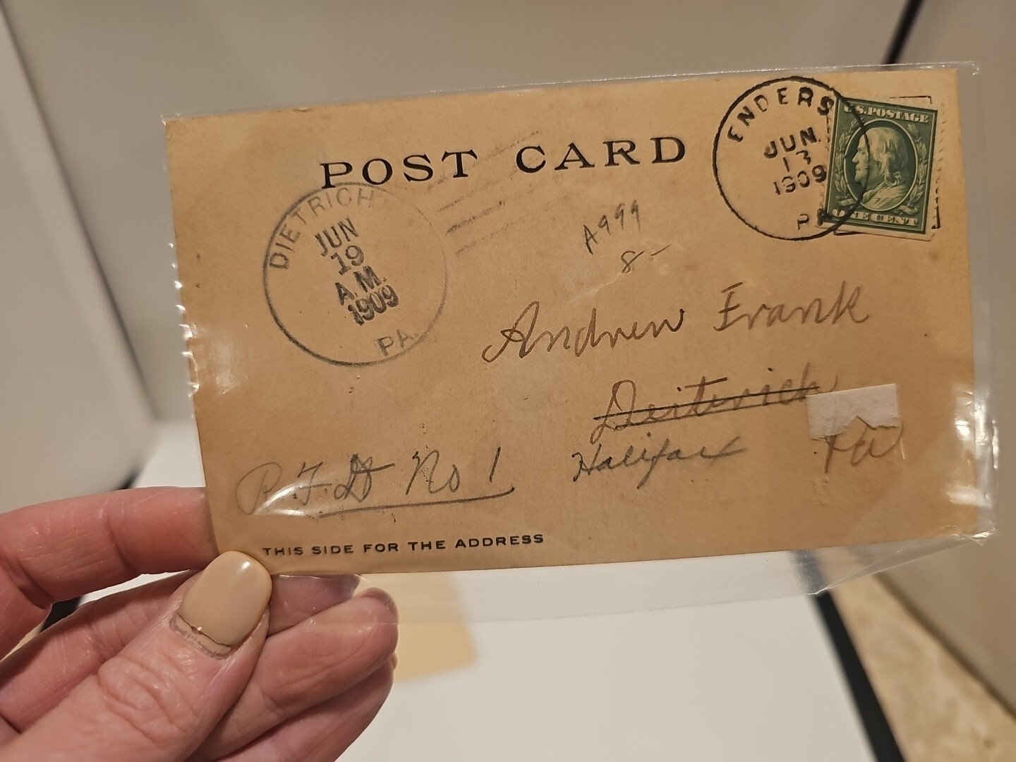 Sharples cream separator post cards 2 west chester pa 1909