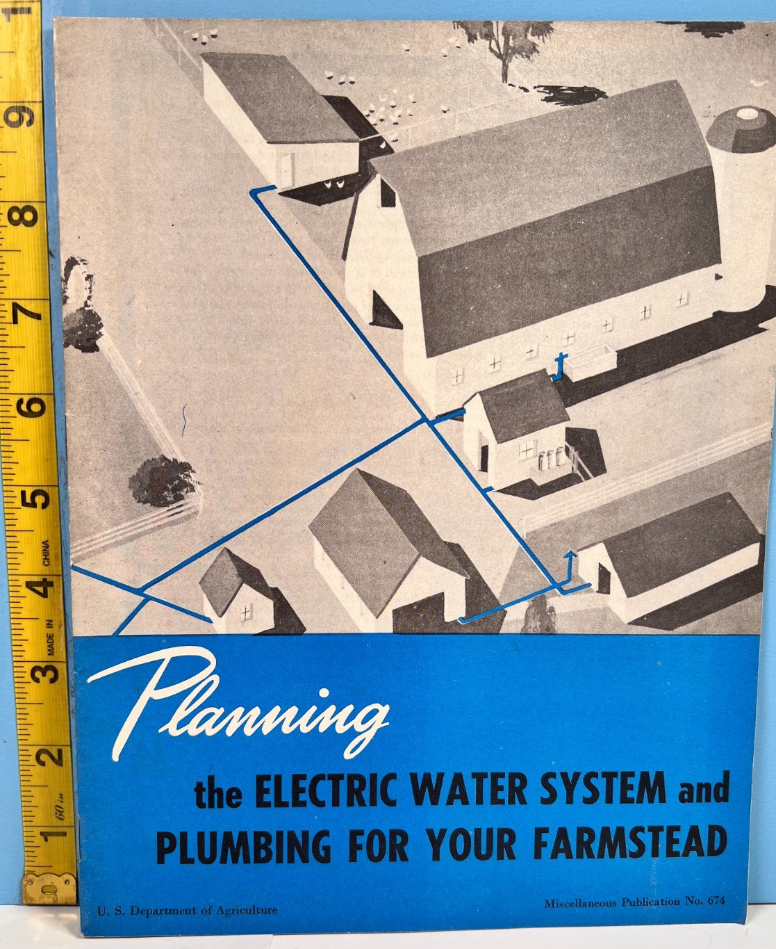 Vintage Planning Electric Water System & Plumbing Farmstead Dept of Agriculture.
