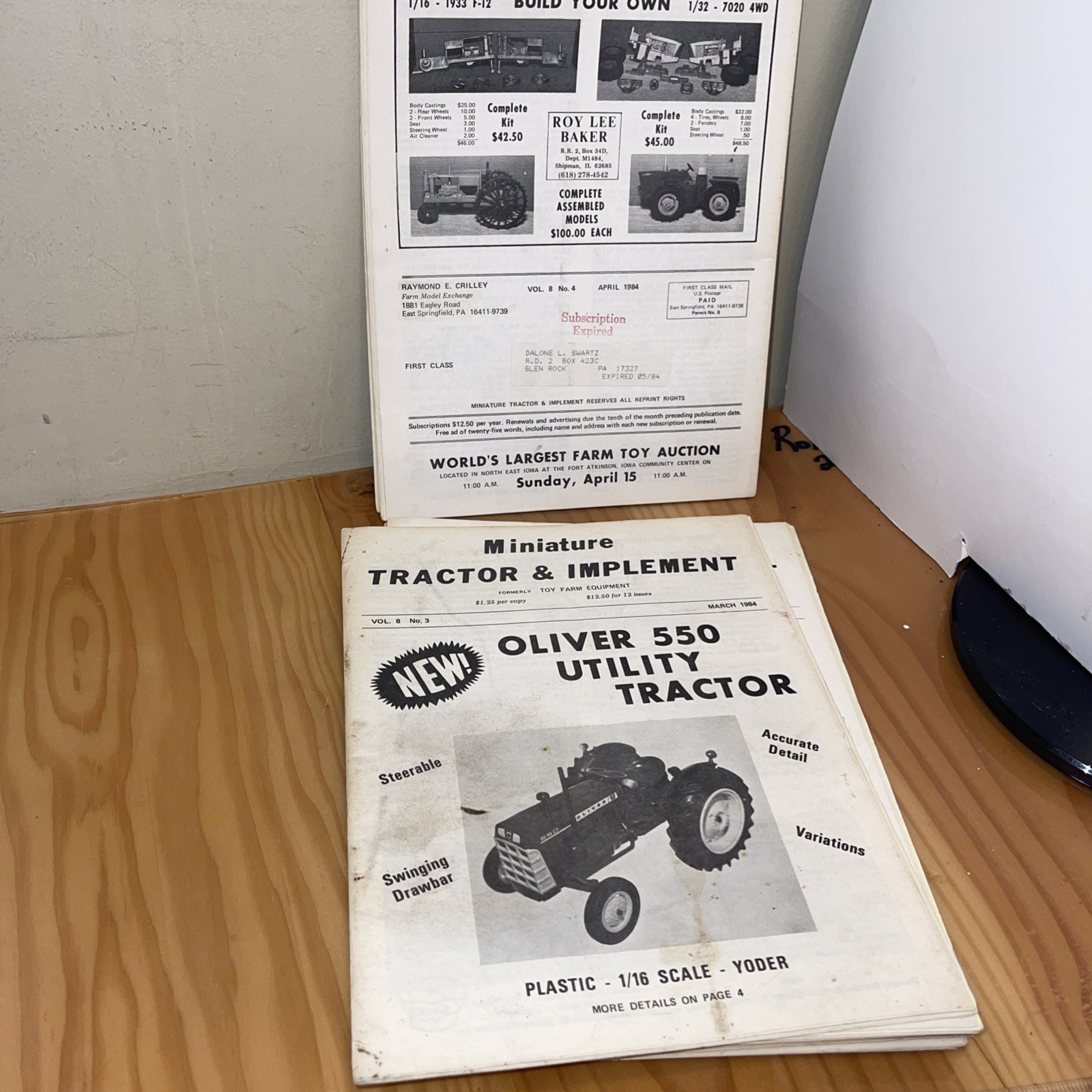 Vintage Miniature Tractor & Implement Magazine Lot Of 12 June 1983 To May 1984