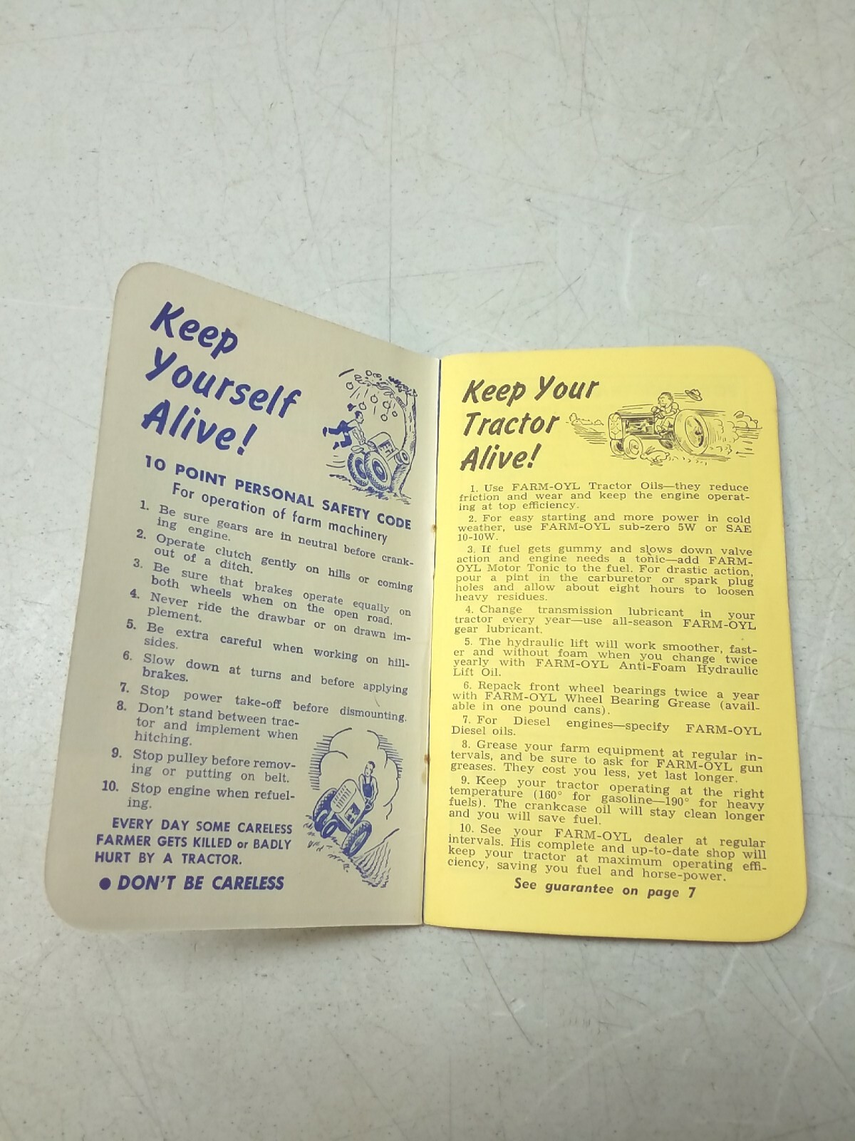 Farm Oyl Memo Book 1950 51 Petroleum Advertising Mondovi Farm Service Wisconsin