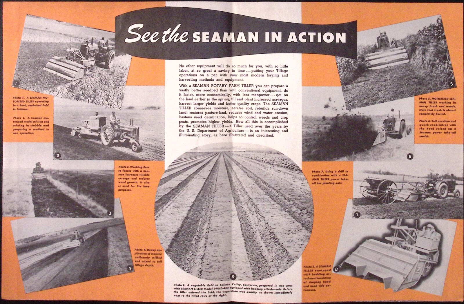 1954 Steam Tiller for Better Farming Seaman Motors Inc Brochure