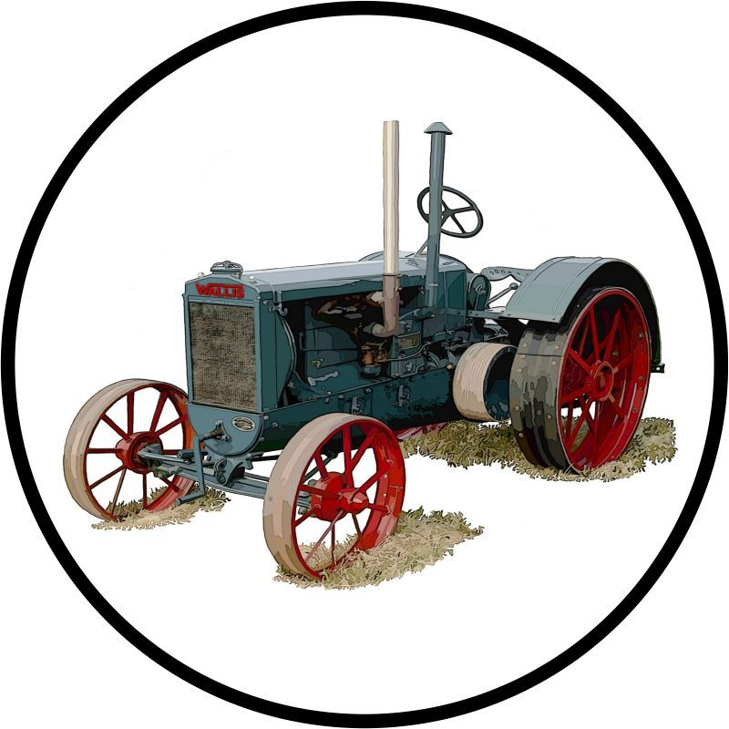 Wallis Model 12-20 Tractor NEW Metal Sign 28&Prime; Dia. Round AMERICAN STEEL