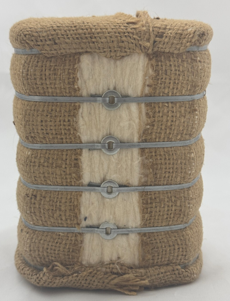 Vintage Miniature Cotton Bale Souvenir 5.5 Inch decor