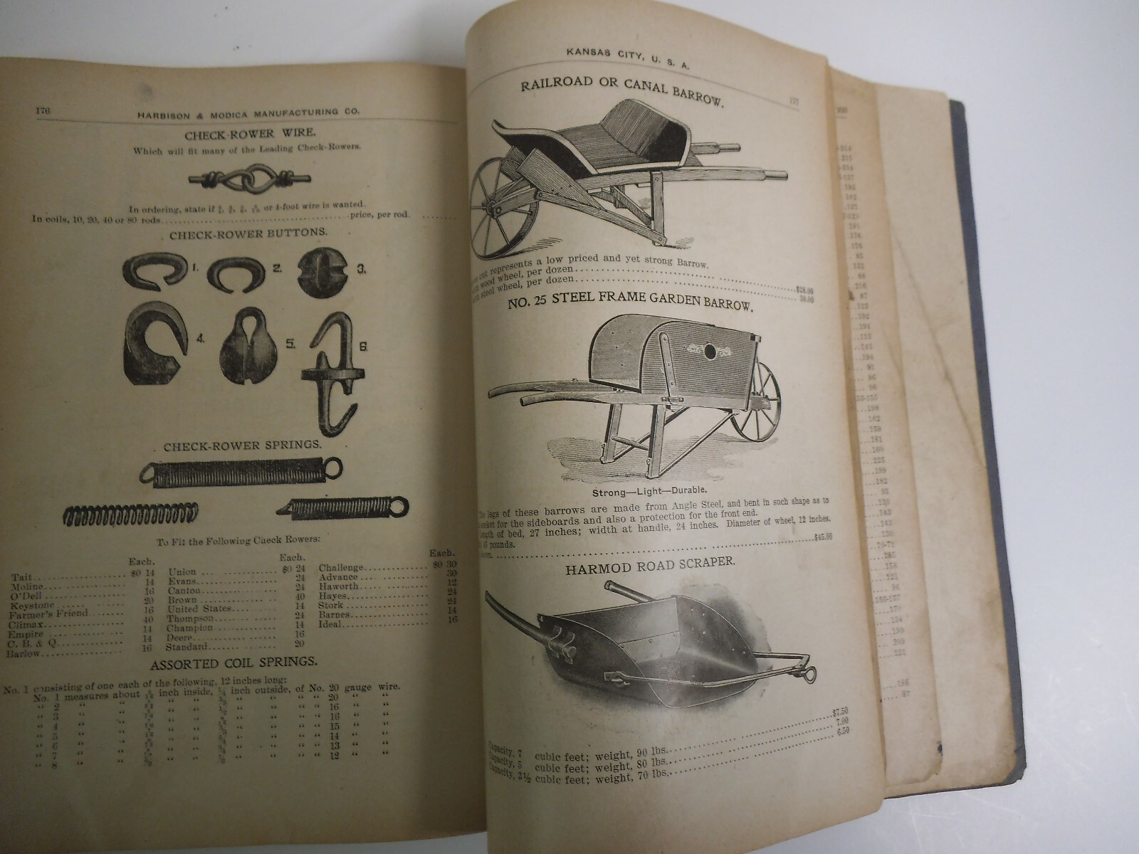 Antique Farm Equipment Manufacturer Catalog Original, Harbison & Modica, 1904