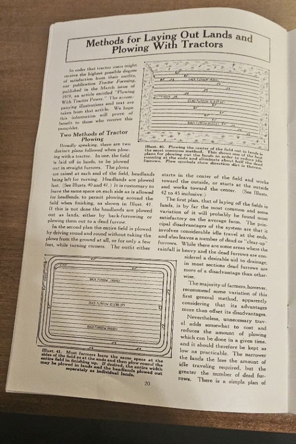 1930s-40s International Harvester Booklet Tractor Plowing at its Best