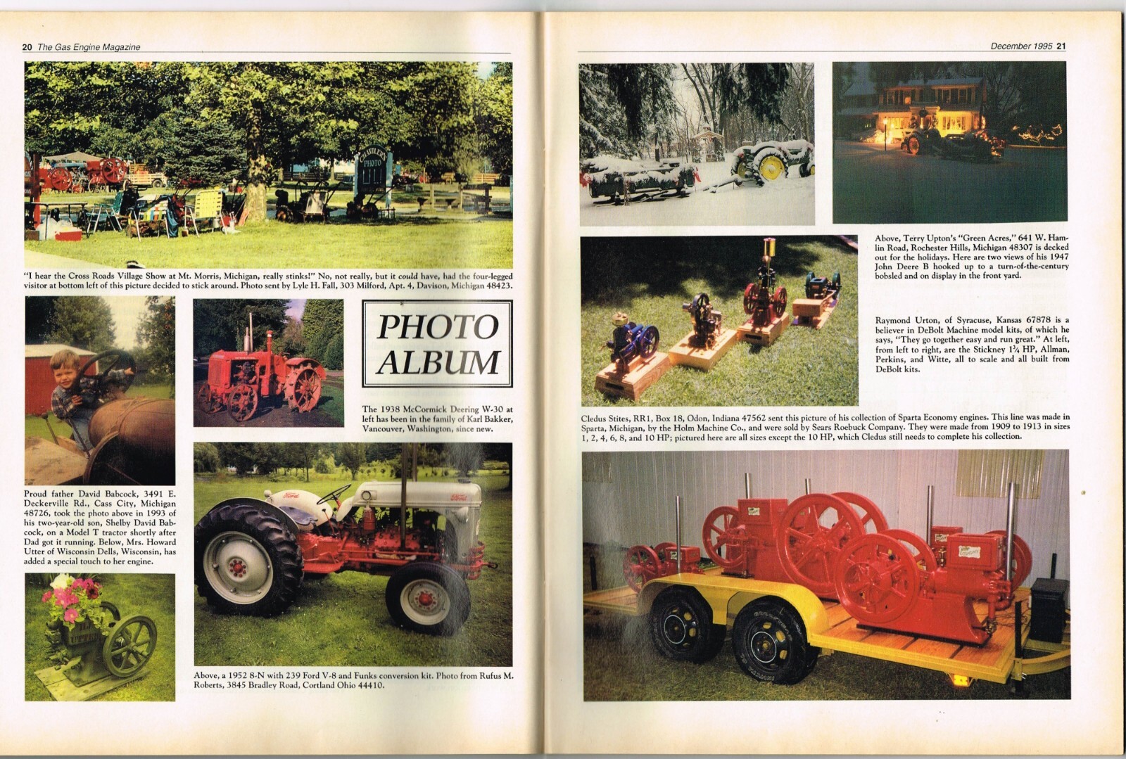 GAS ENGINE magazine December 1995, Fairbanks Morse Z, Ronaldson & Tippet