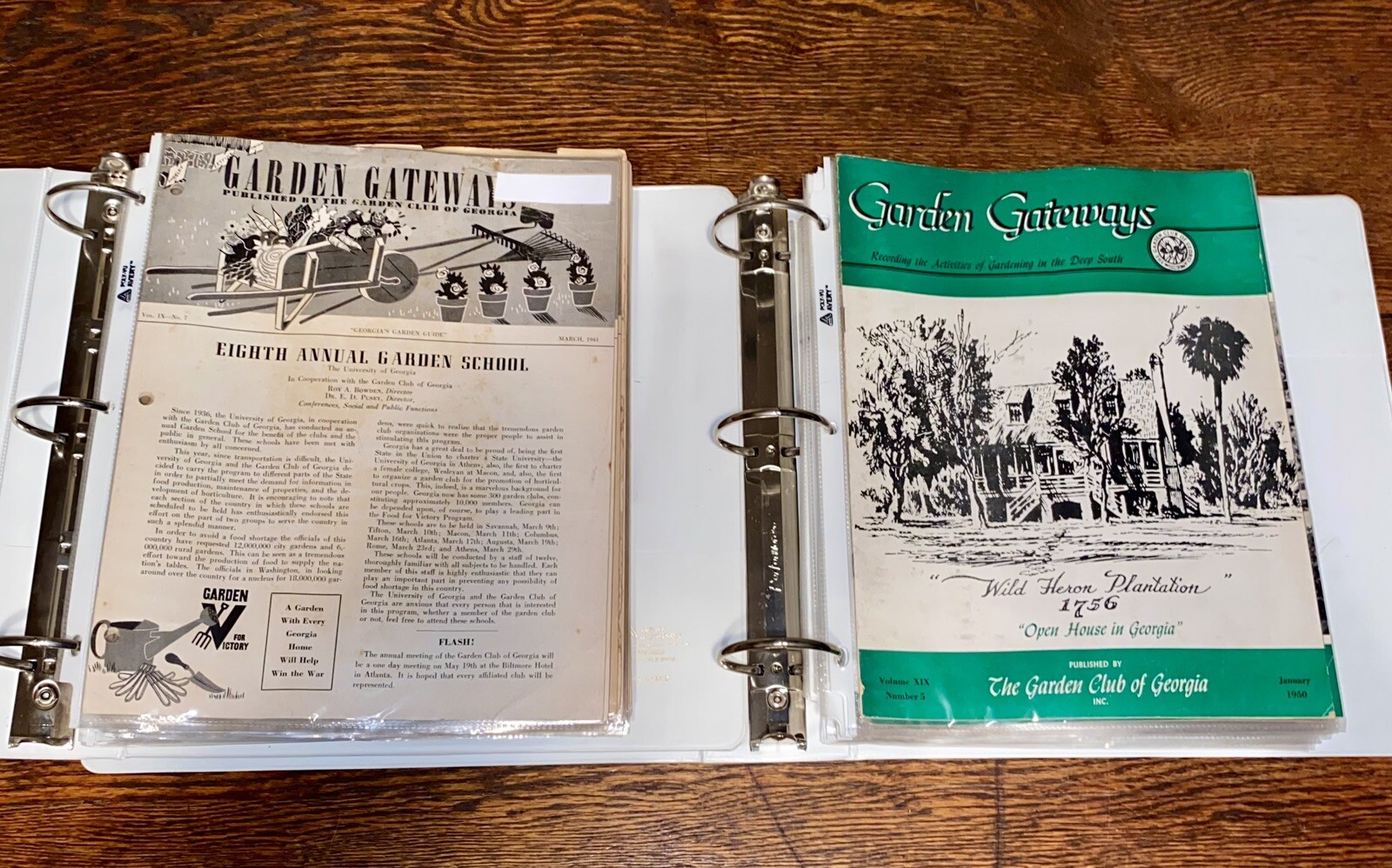 Vintage Collection of “Garden Gateways” Garden Club Of Georgia Advertisement.