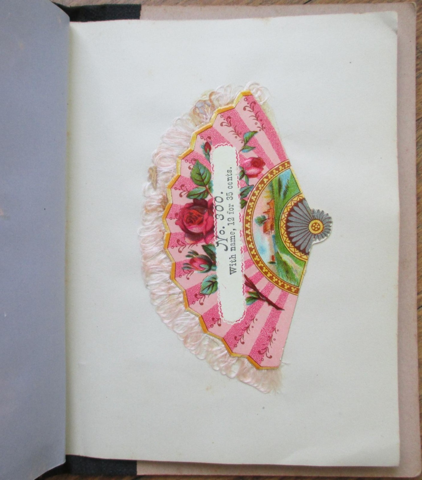 Victorian Trade Calling Card 1890 Salesmen&rsquo;s Sample Book Union Card Fringed
