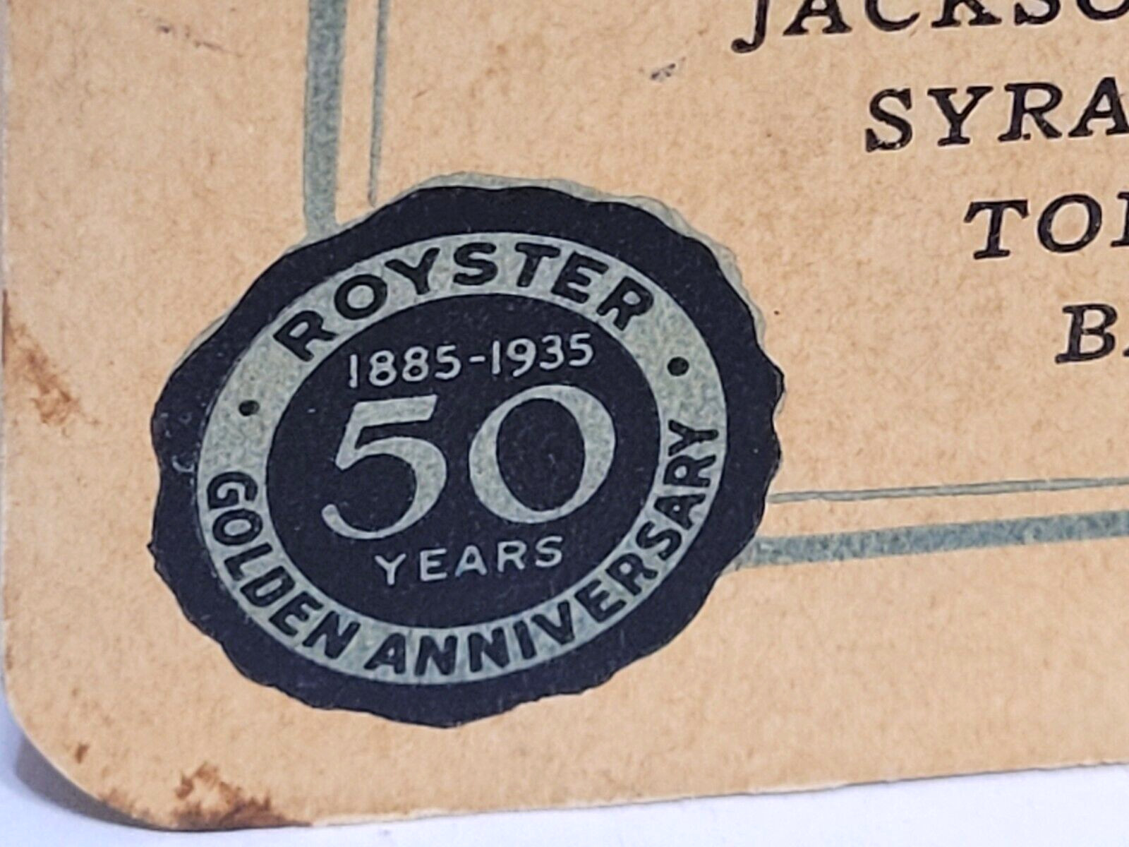 Vintage F.S. Royster Guano Company 1935 Notepad