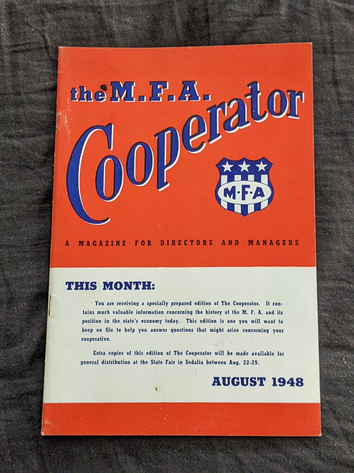 MFA-Missouri Farmers Association 1948 Cooperator Magazine