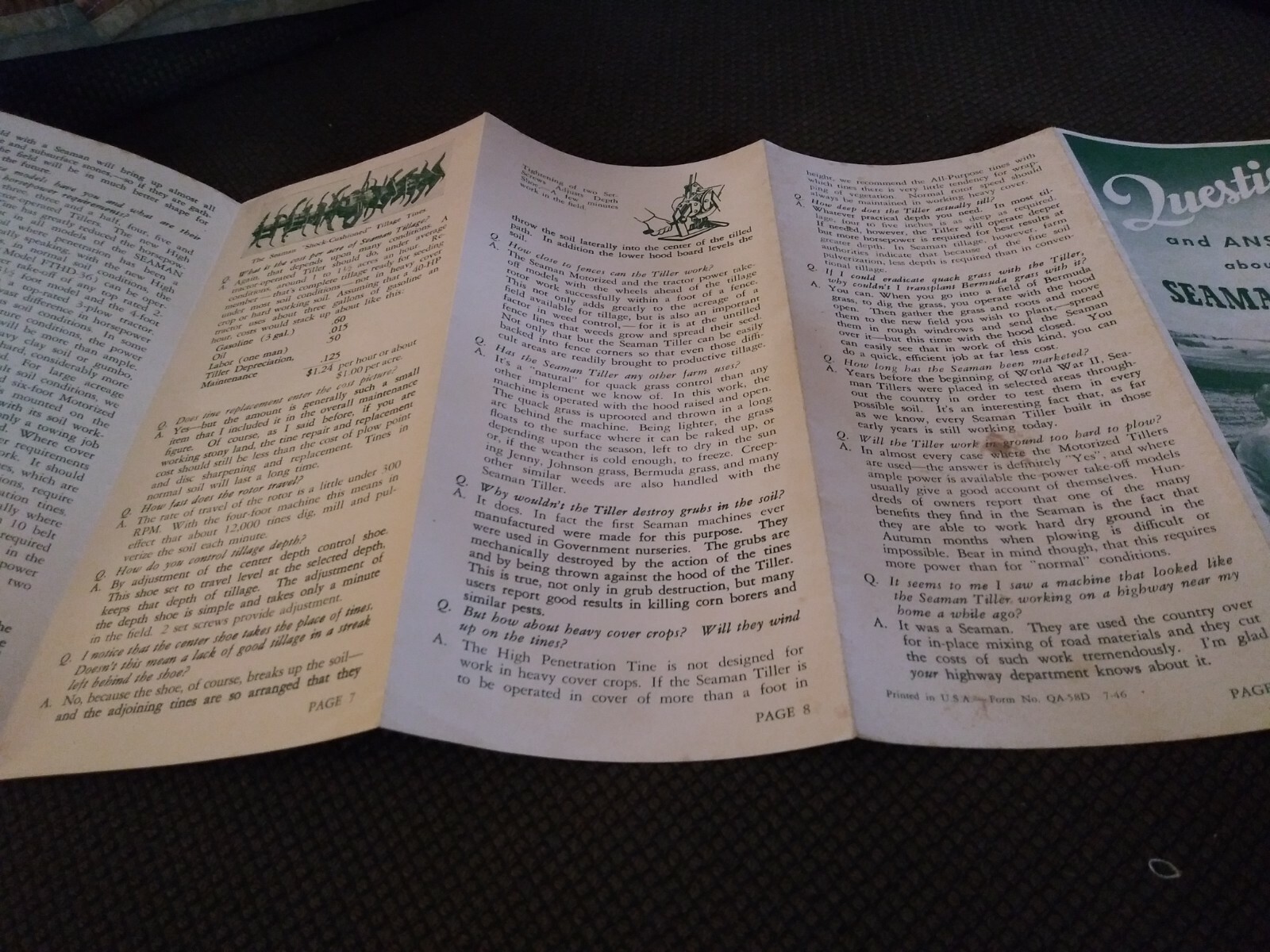Vintage Brochure about Seaman Tiller Seaman Motors Milwaukee