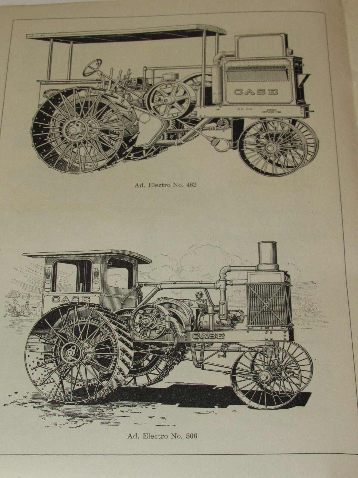 1914 JI CASE DEALER CONTEST BOOKLET! ELECTROTYPE CATALOG! TRACTORS/CARS/THRESHER