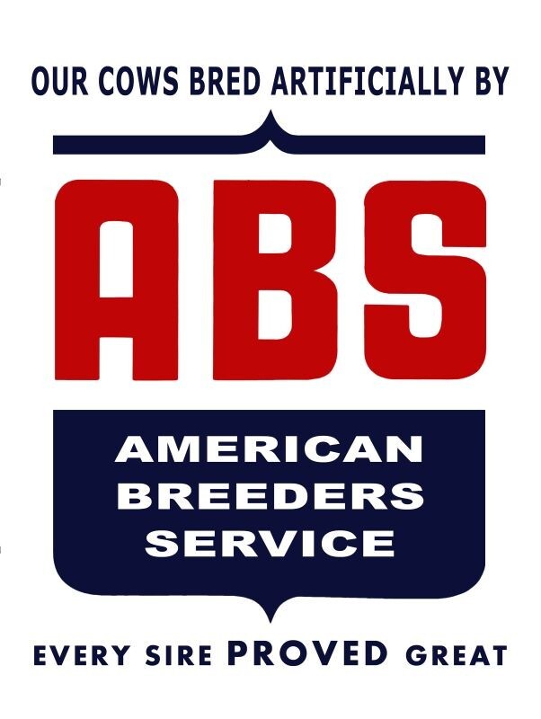 American Breeders Service New Sign: 18 x 24&Prime; USA STEEL XL Size