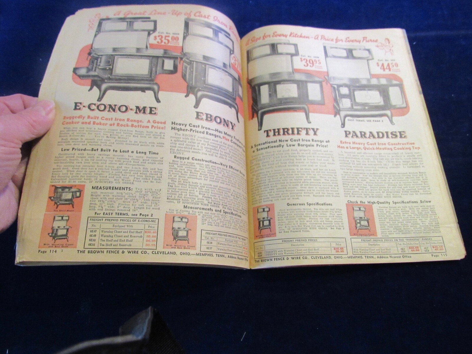 1942 Brown Fence & Wire Catalog Spring Summer Cleveland 132p Tackle Farming C203