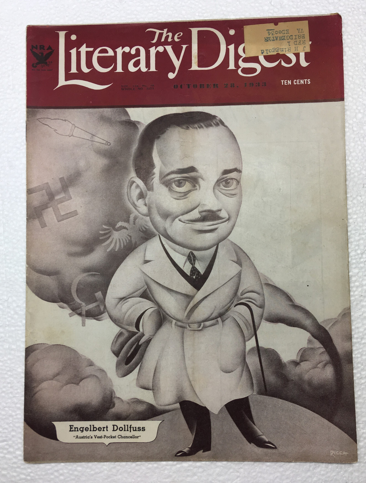 OCTOBER 28, 1933 — THE LITERARY DIGEST MAGAZINE