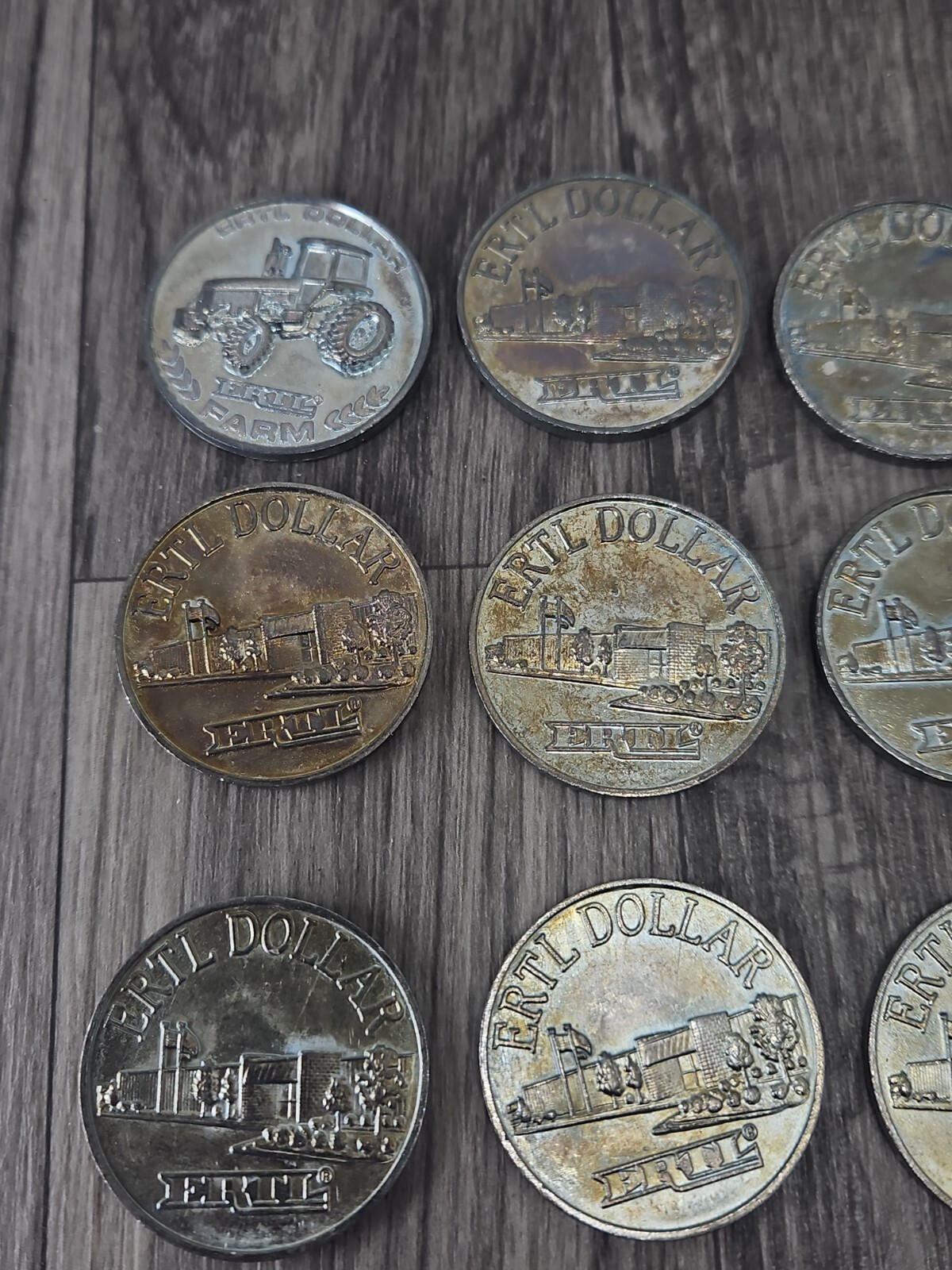 13 ERTL Dollar Coins Tractor