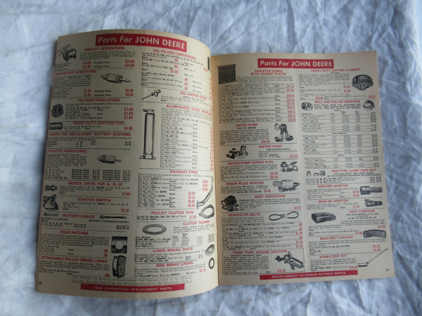 1967 Tractor supply catalog brochure Oliver 66 88 John Deere D 520 Cockshutt 30